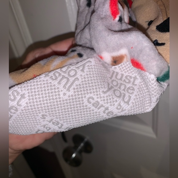 Carter’s just one you African-American Santa fleece footed pajamas Holiday Set - Picture 6 of 13